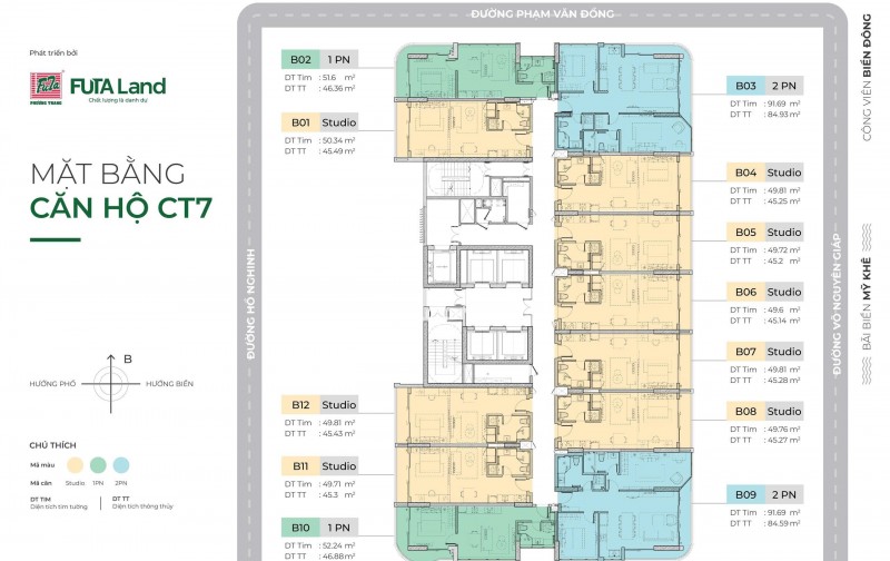 TIME SQUARE chính thức mở bán GD1 View biển trực diện biển Mỹ Khê , sở hữu lâu dài